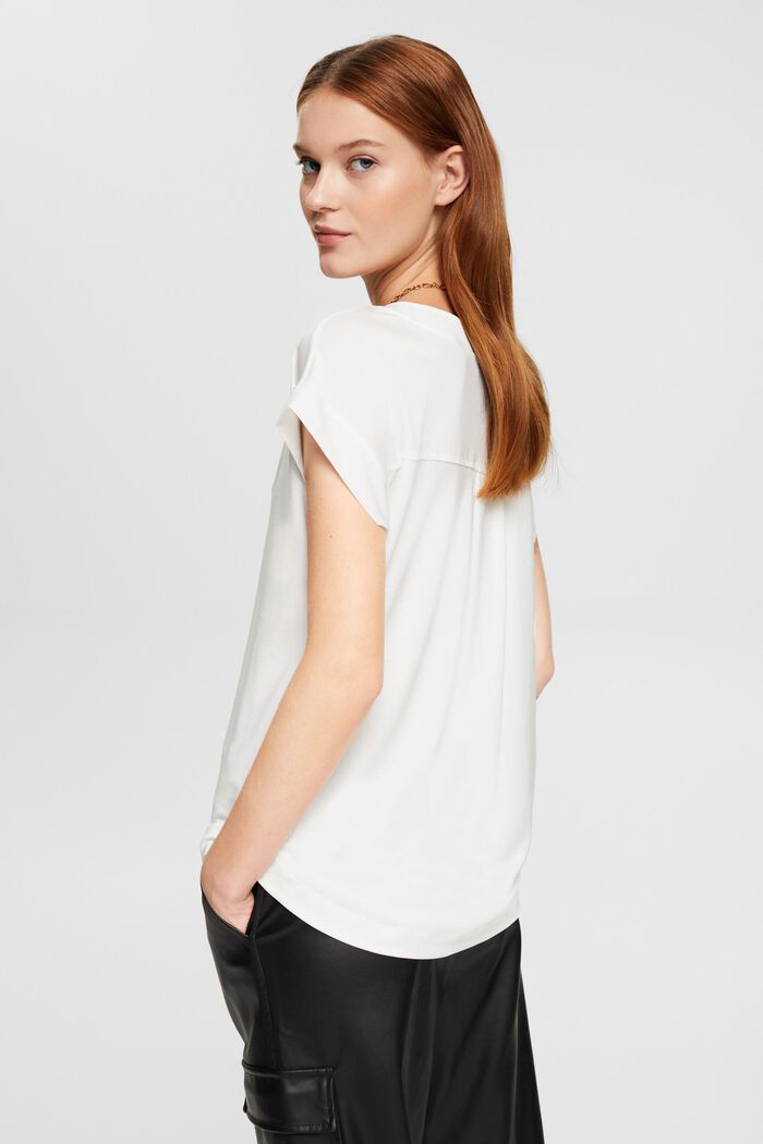 T-Shirt mit V-Ausschnitt, TENCEL™