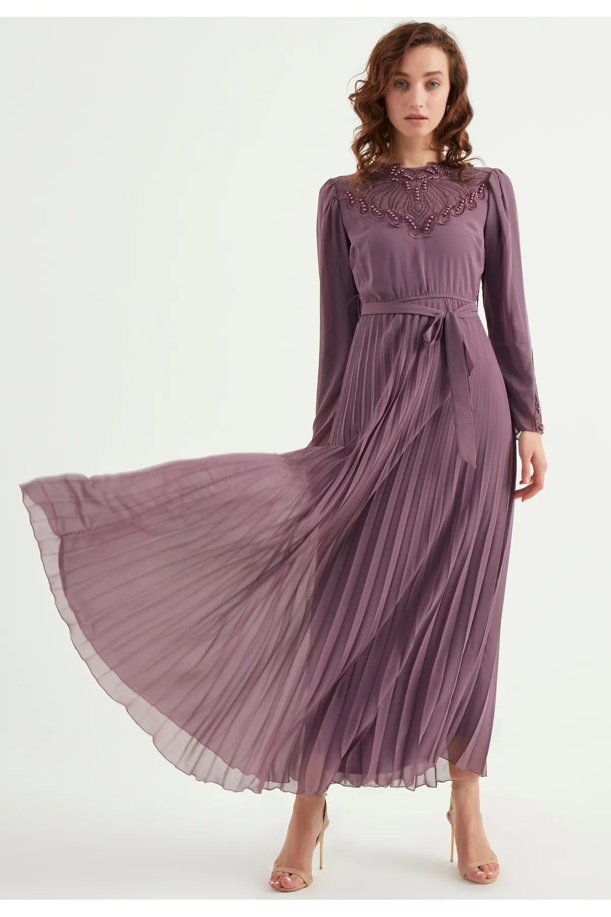 Herita  Chiffon-Maxikleid
