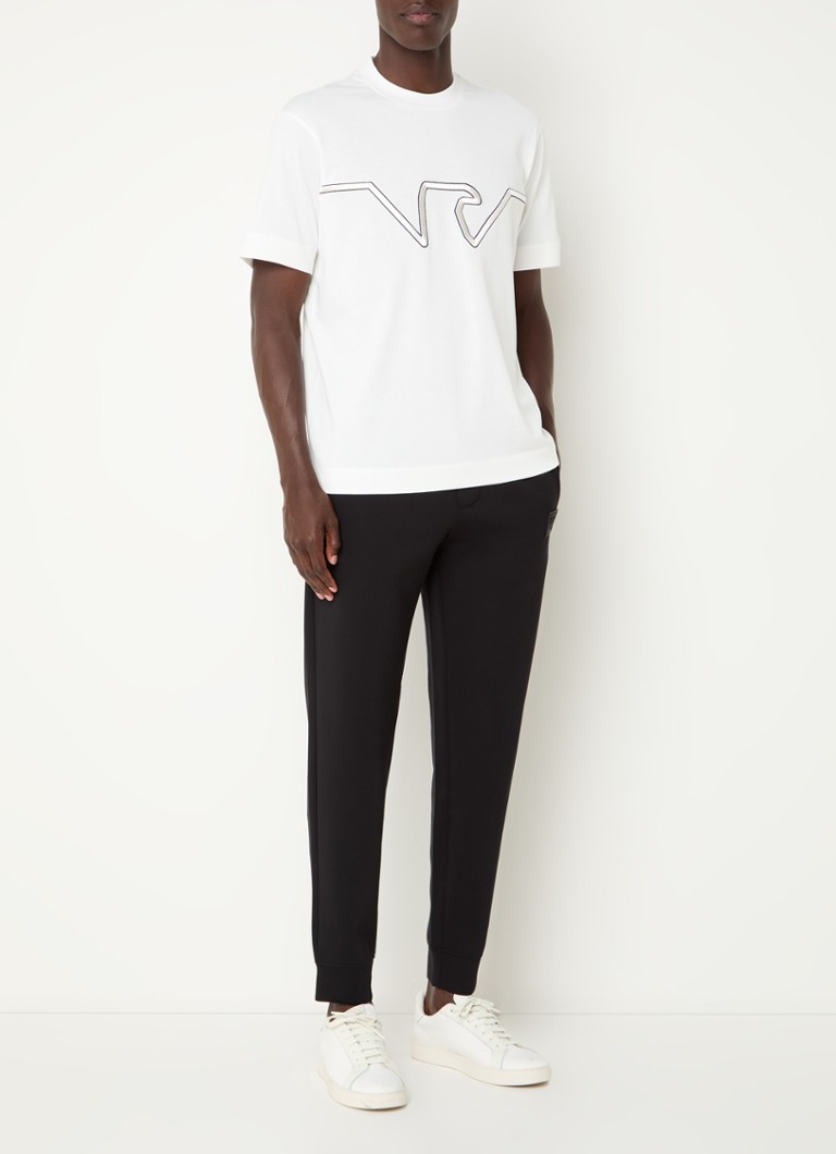 Tricou Emporio Armani cu logo brodat