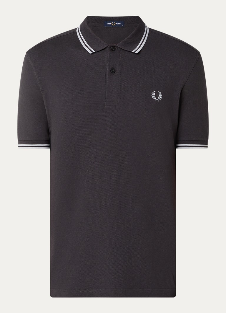 Fred Perry regulāra piegriezuma polo krekls no pikē kokvilnas ar aprocēm un logotipu