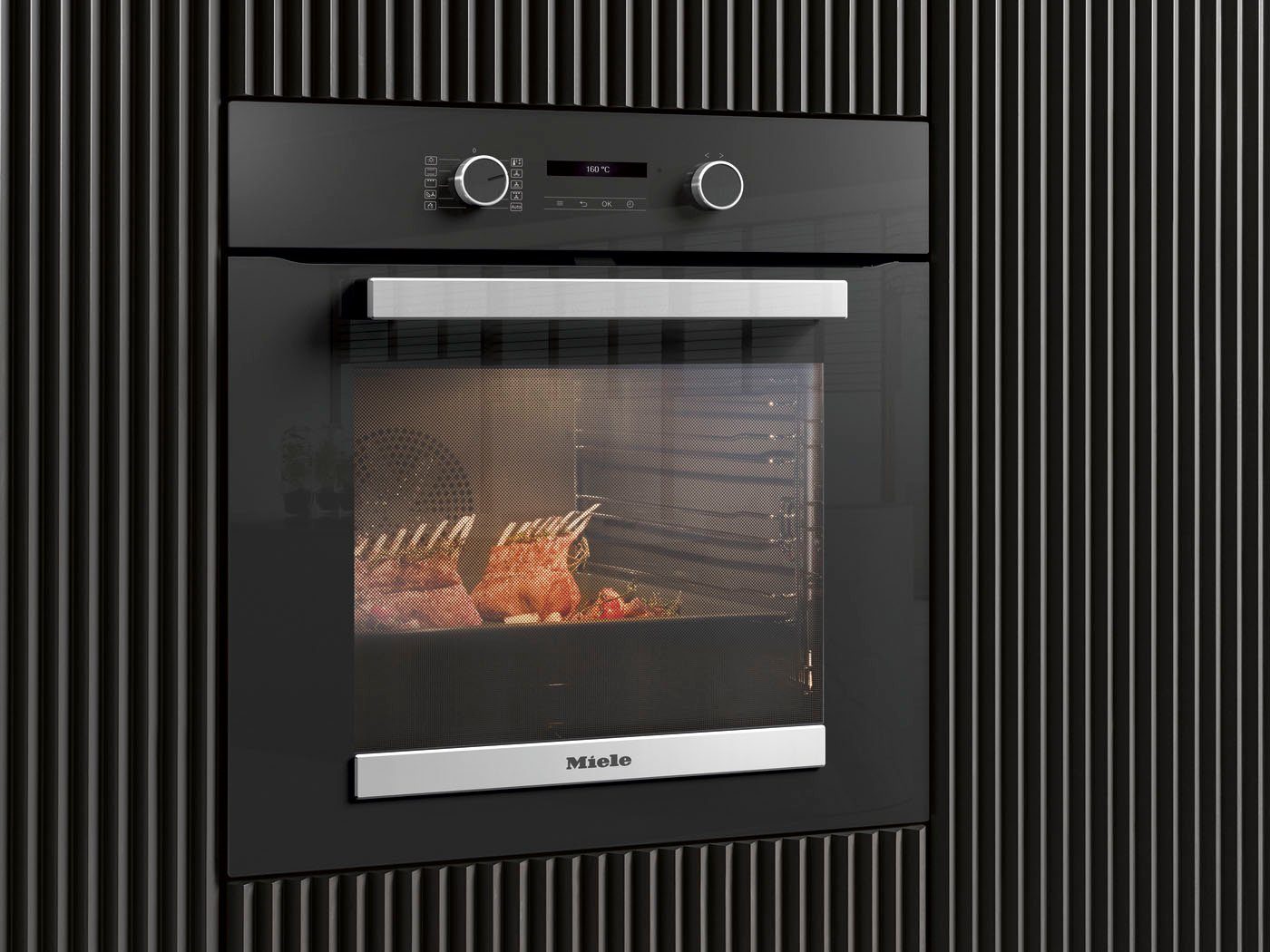 Miele Einbaubackofen H 2465 BP, Pyrolyse-Selbstreinigung