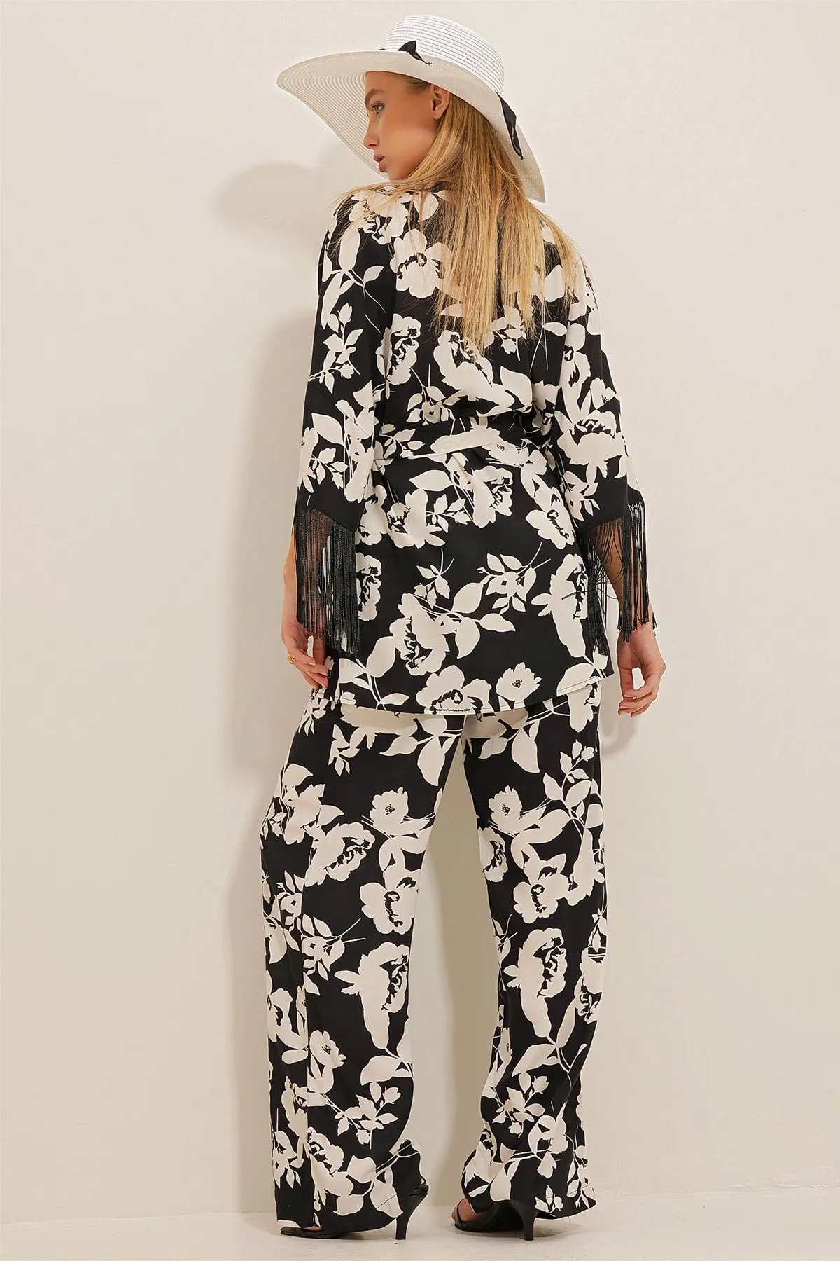 Trend Alaçatı Stili  Zweiteiler - Schwarz - Regular Fit