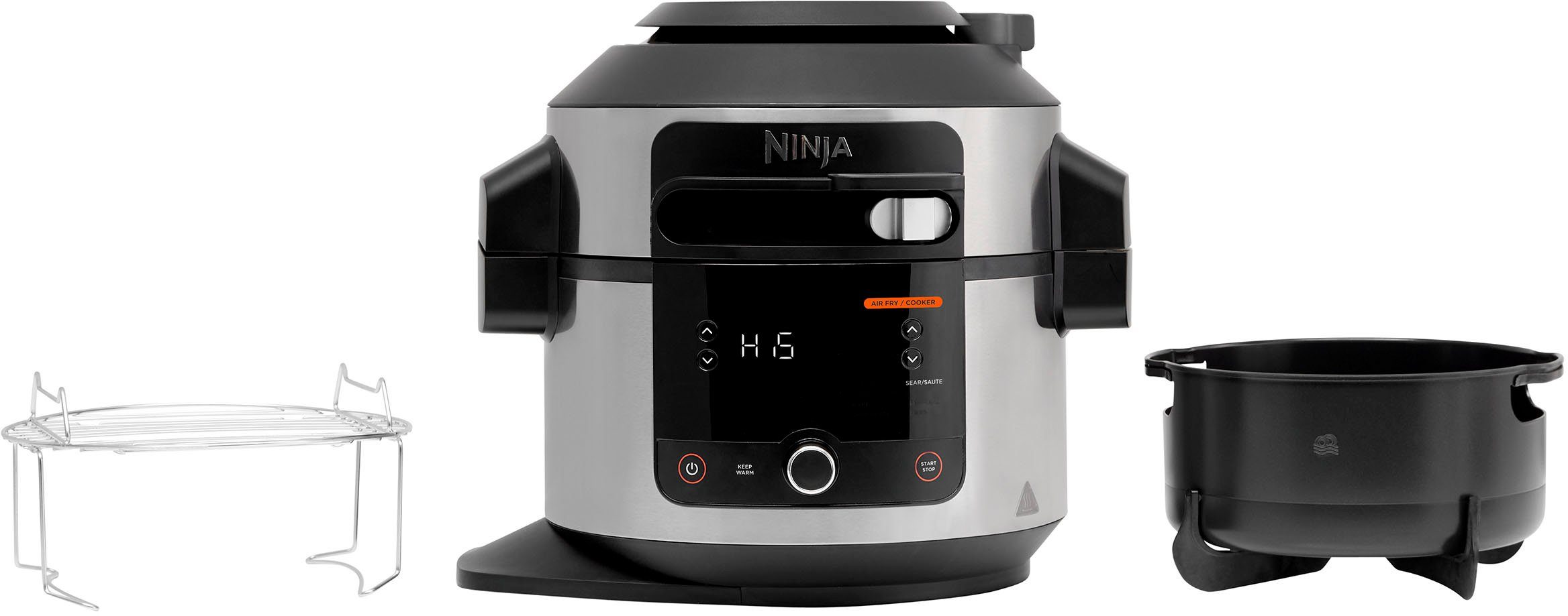NINJA Multikocher Foodi 11-in-1 SmartLid Multikocher OL550EU, 1460 W, 6 l Schüssel