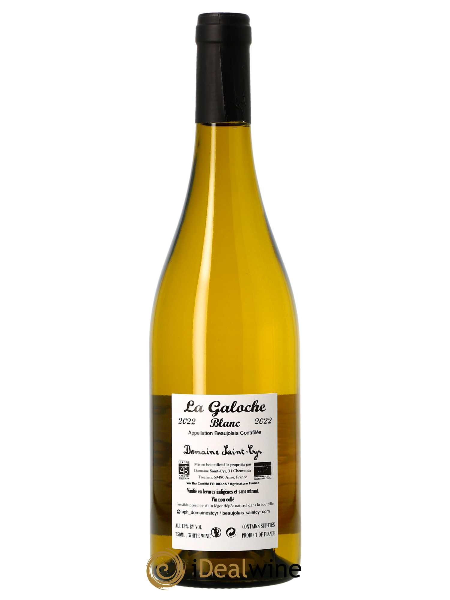 Beaujolais La Galoche Domaine Saint-Cyr  2022 - Lot de 1 Bouteille