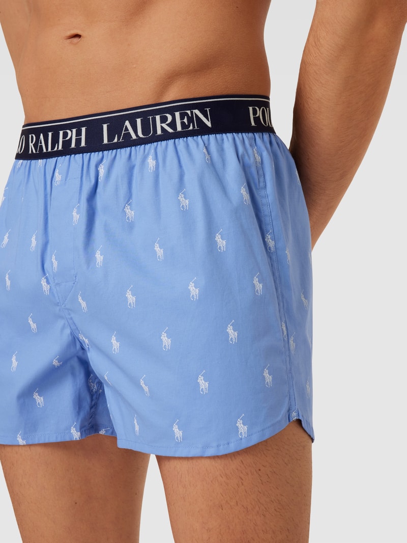 Boxershorts mit elastischem Logo-Bund im 3er-Pack in dunkelblau
