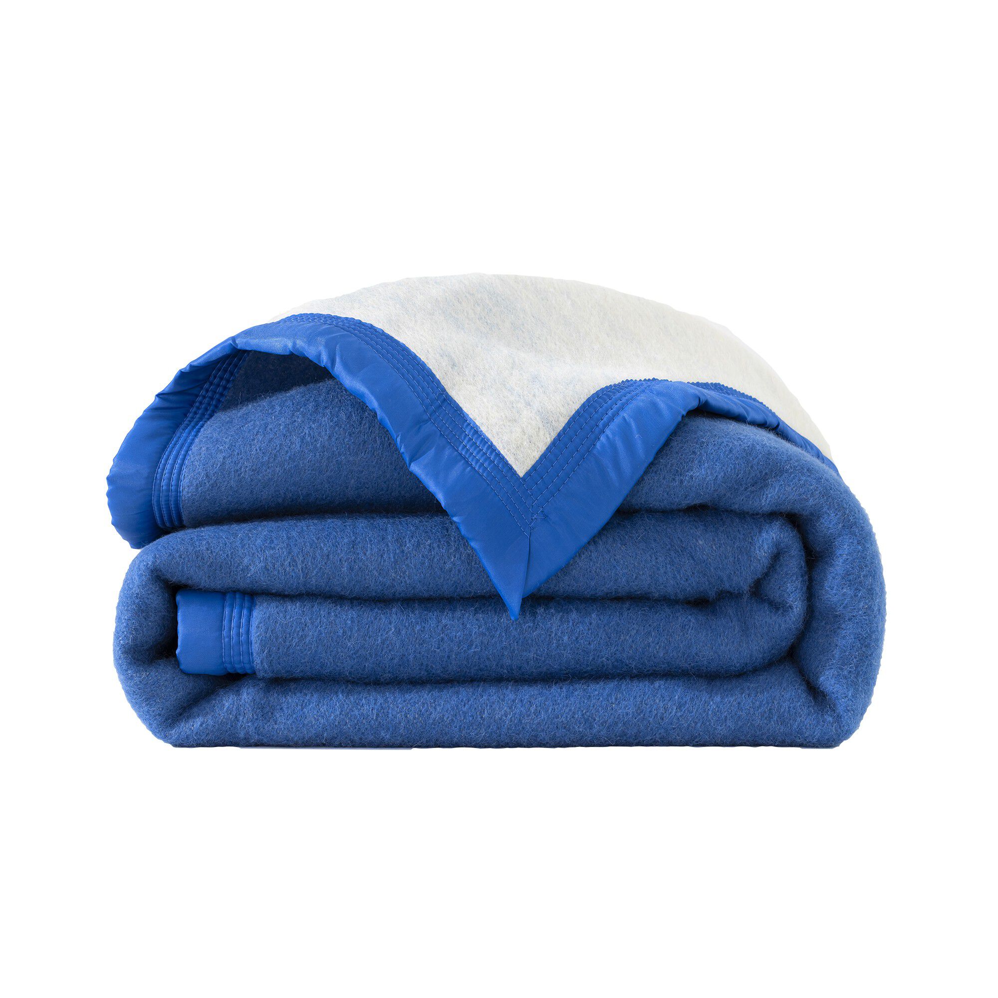 Couverture bicolore laine 600g/m2