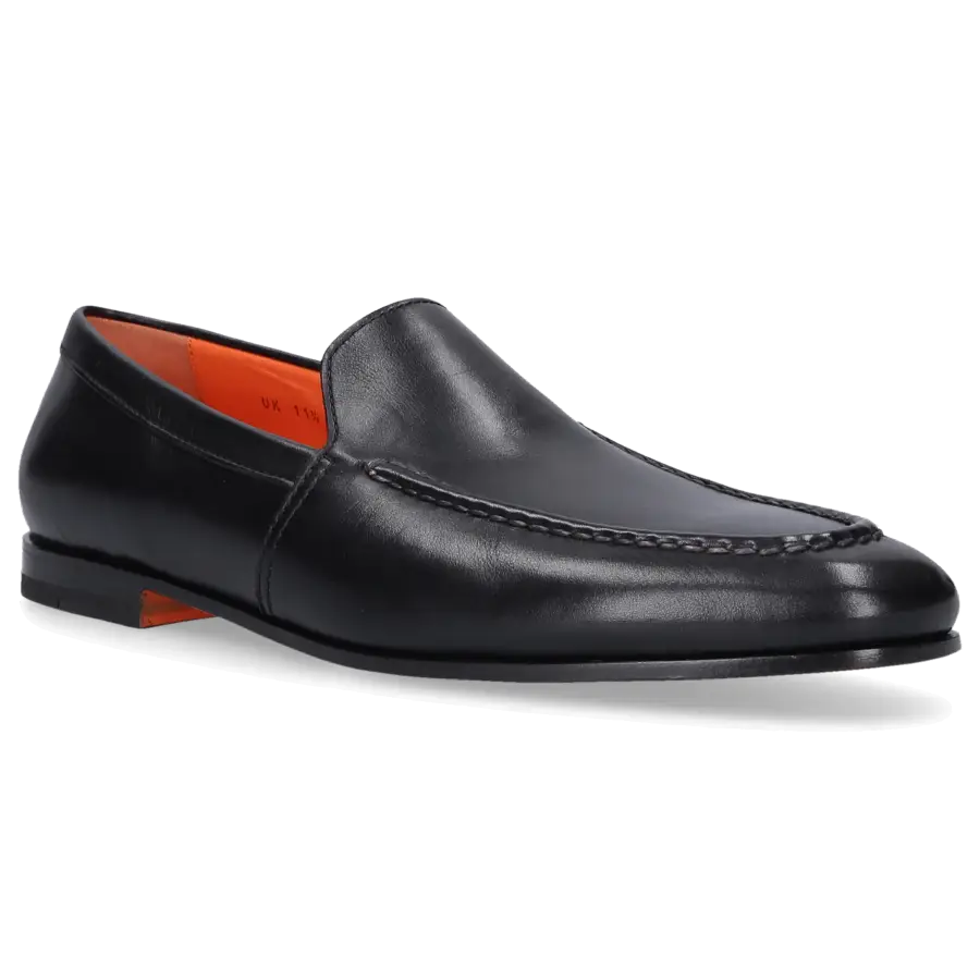 Santoni - Loafer 18000 Kalbsleder - schwarz