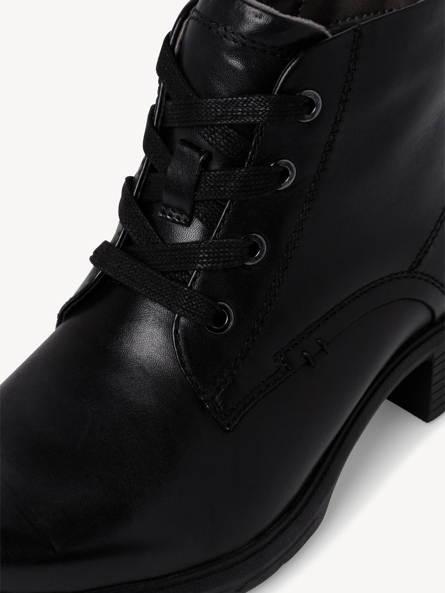 Bottine en cuir - noir