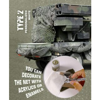 Camouflage Net Personalized White Type 2
