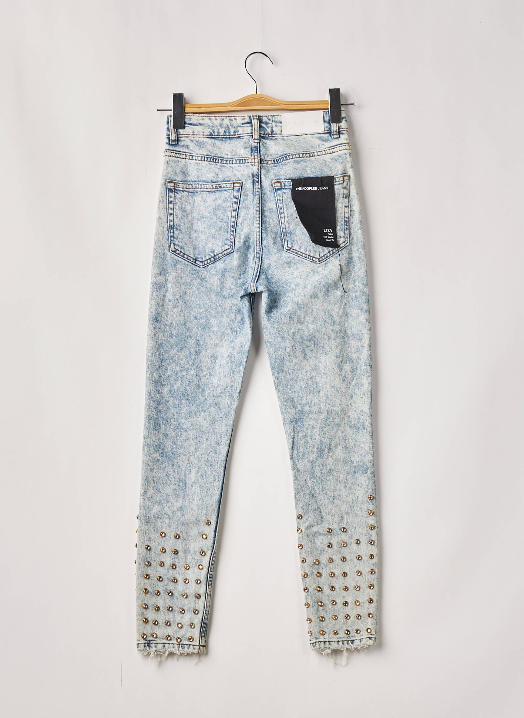The Kooples Jeans Coupe Slim Femme couleur bleu