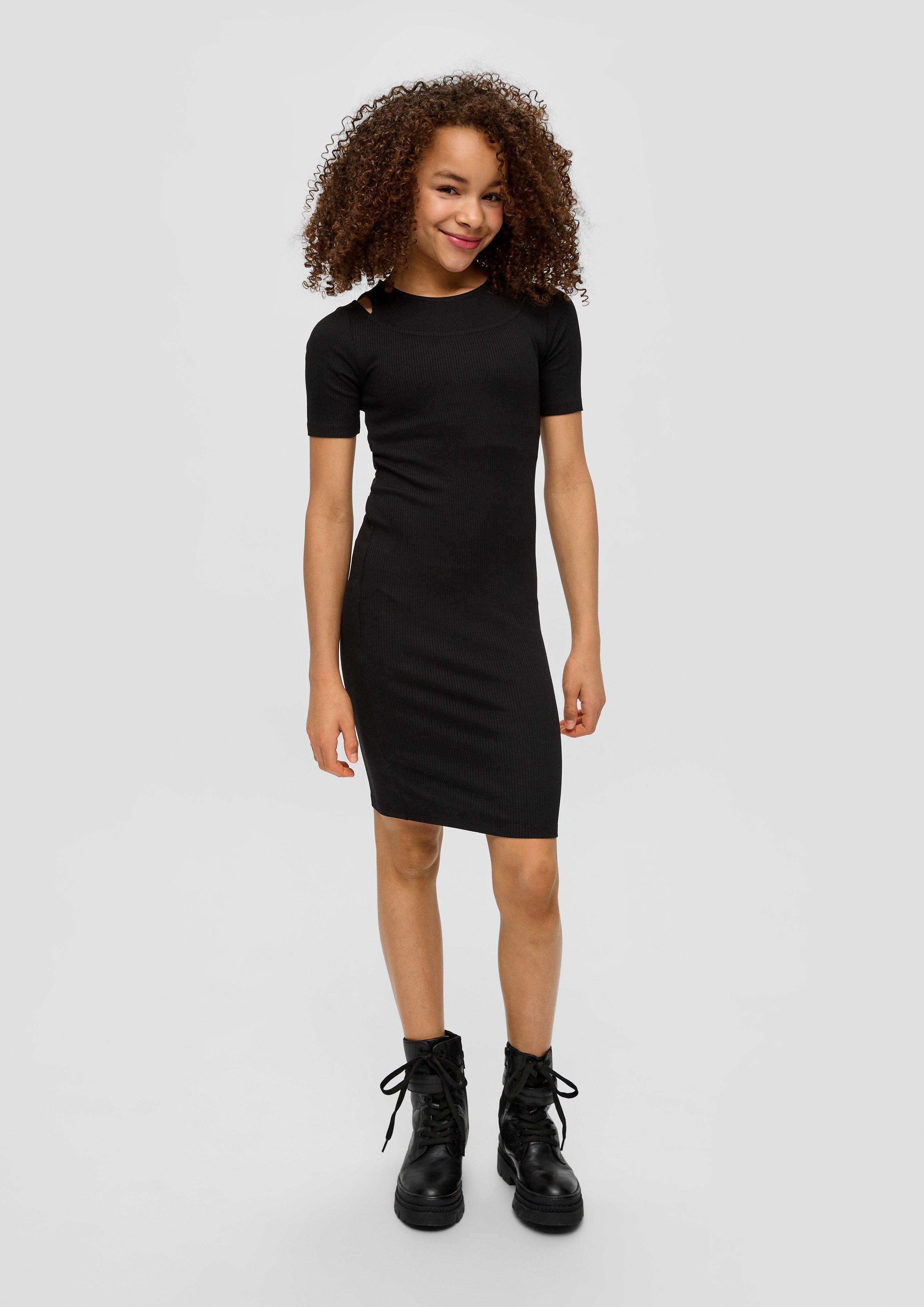 Rippkleid mit 2-in-1-Effekt  2142301-9999