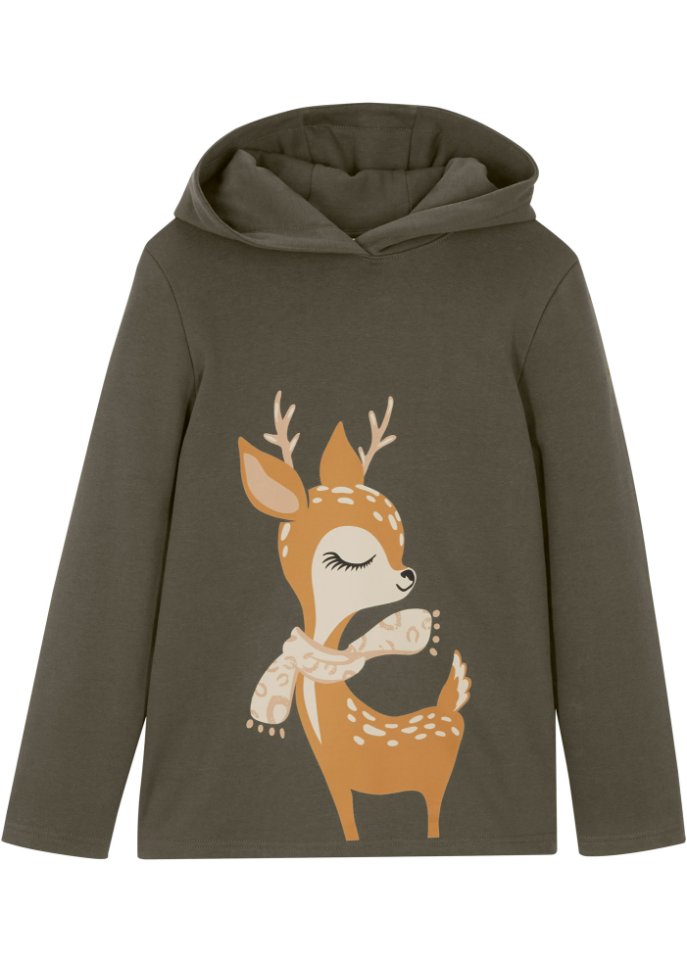 Mädchen Kapuzen-Sweatshirt aus Bio-Baumwolle
