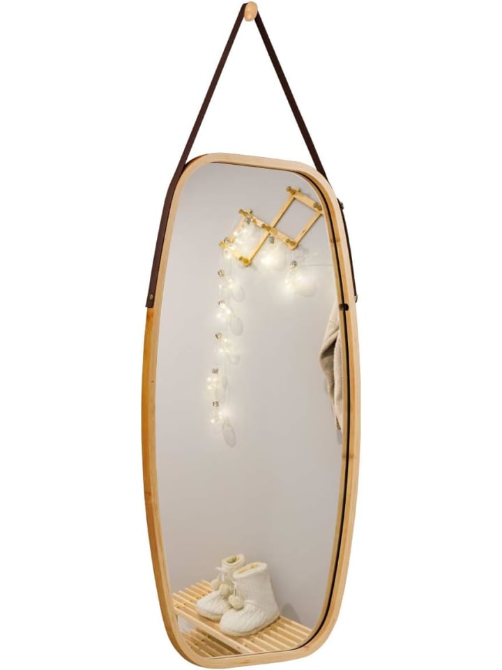 COSTWAY Wandspiegel in Beige günstig kaufen onesize