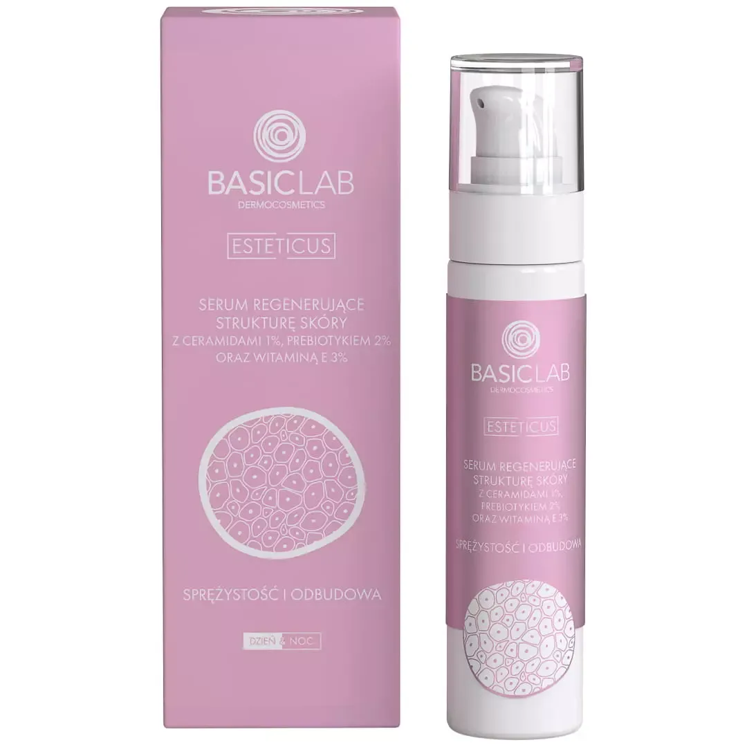 BasicLab Esteticus Regenererende Serum med ceramider 1% og præbiotika 2% 50 ml
