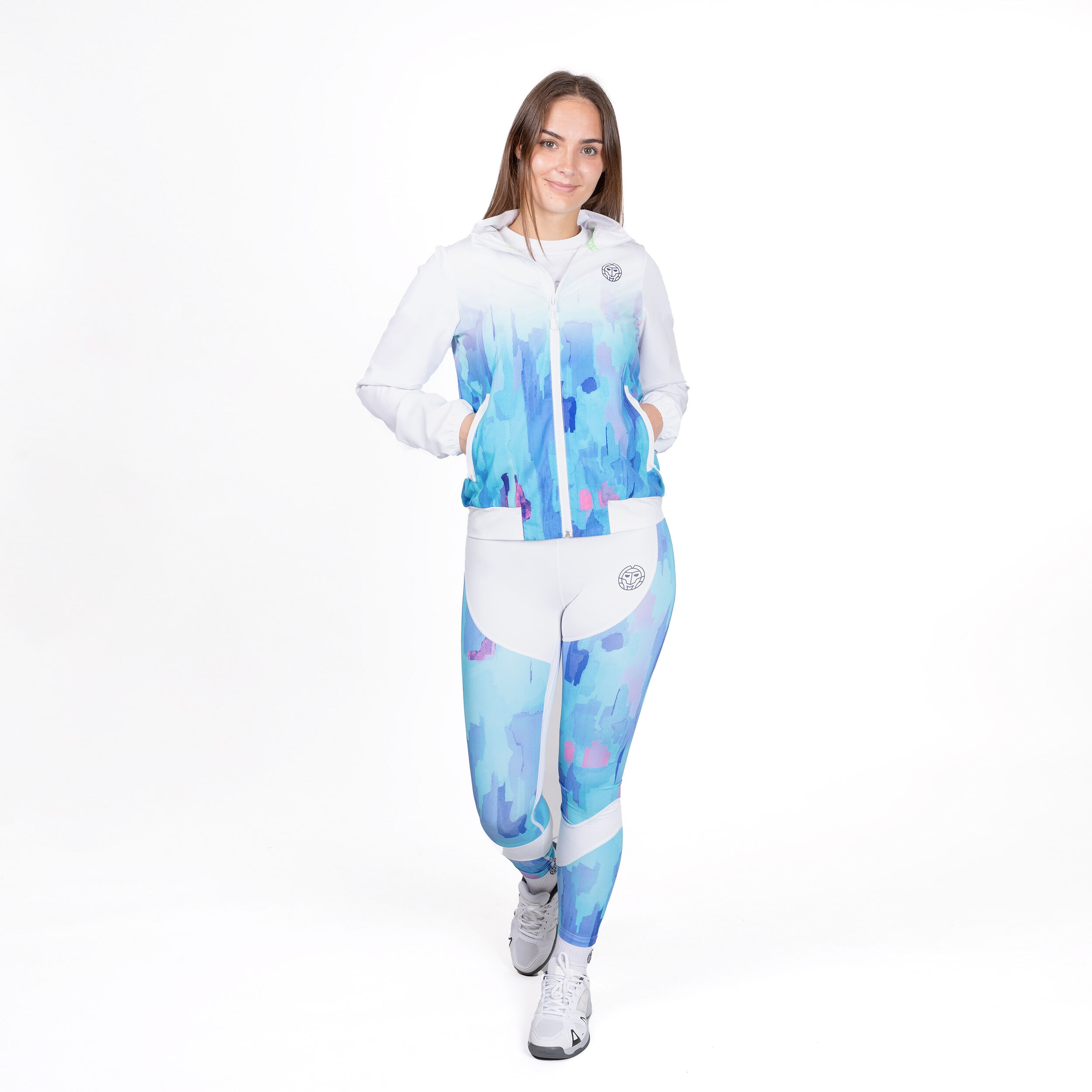 Gene Tech Trainingsjacke Damen - Weiß, Blau