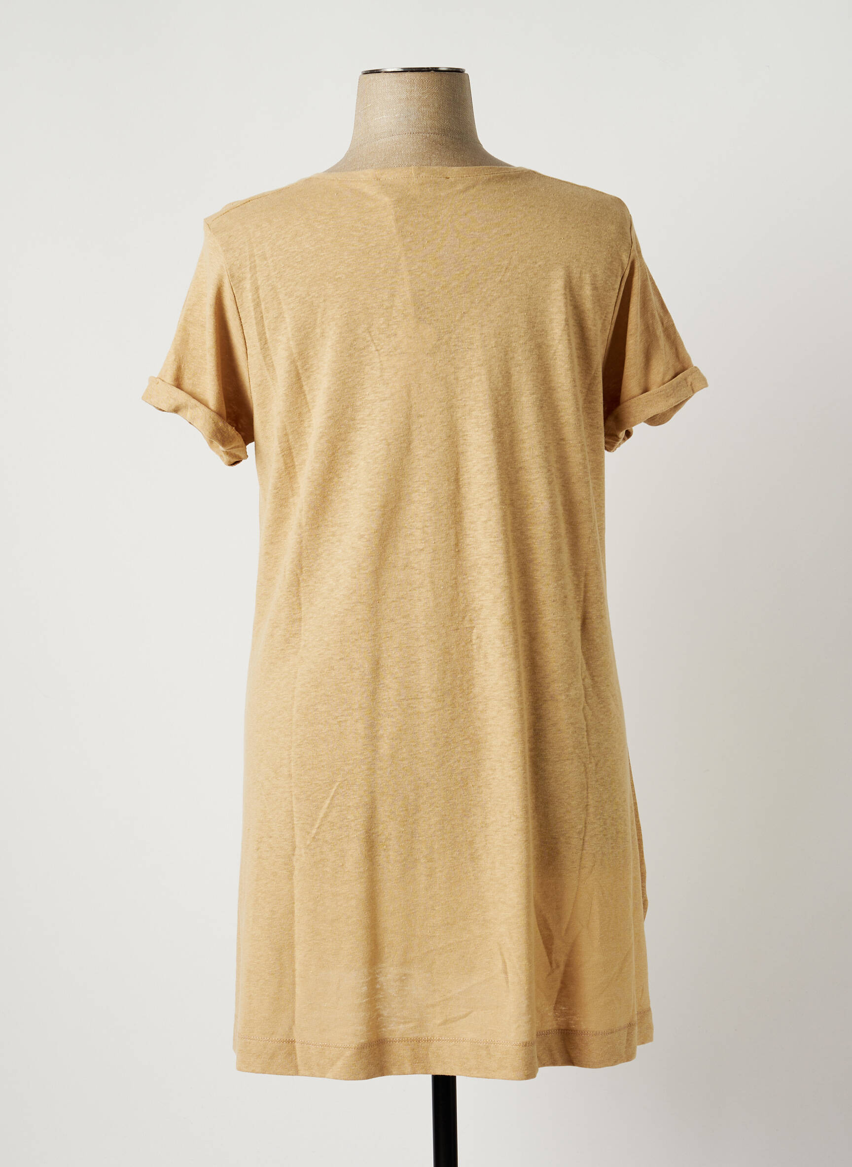 Franck Anna Tuniquemanchecourte Femme couleur beige