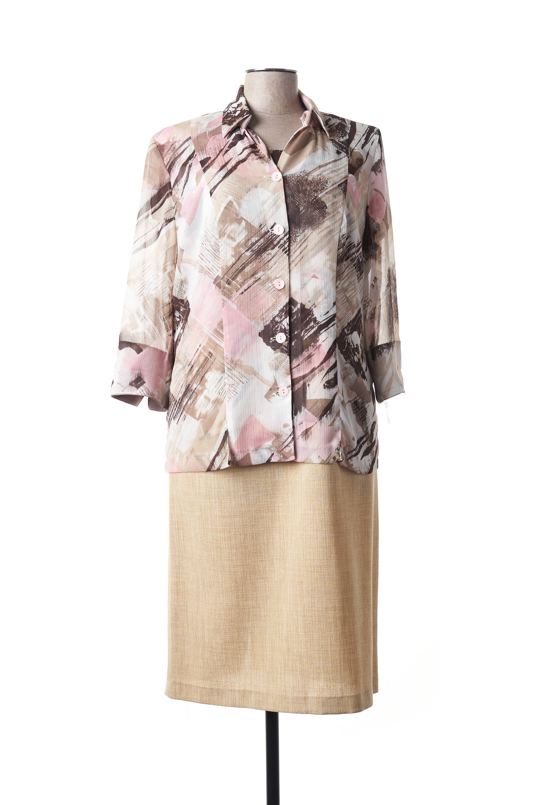 France Rivoire Ensembles Robe Femme couleur beige