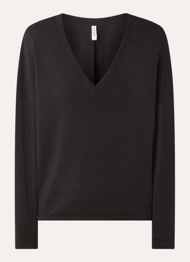 10DAYS  Sweater met V-hals en stretch