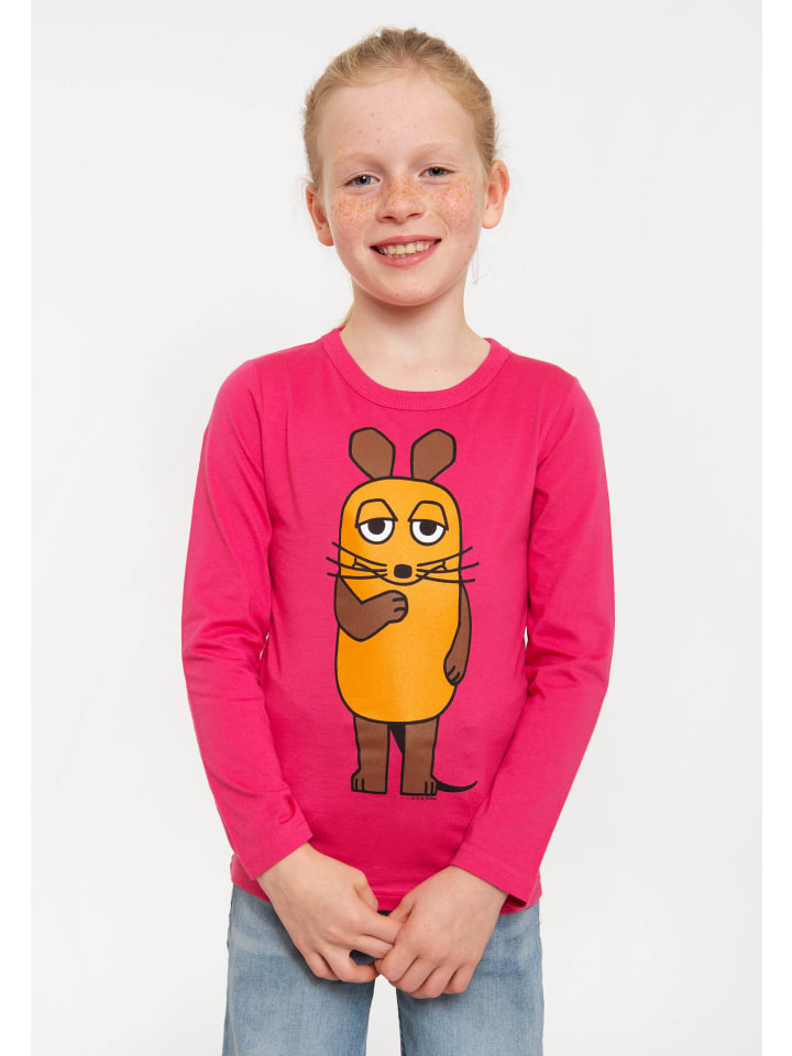 Logoshirt Langarmshirt Die Sendung mit der Maus - Die Maus in pink günstig kaufen