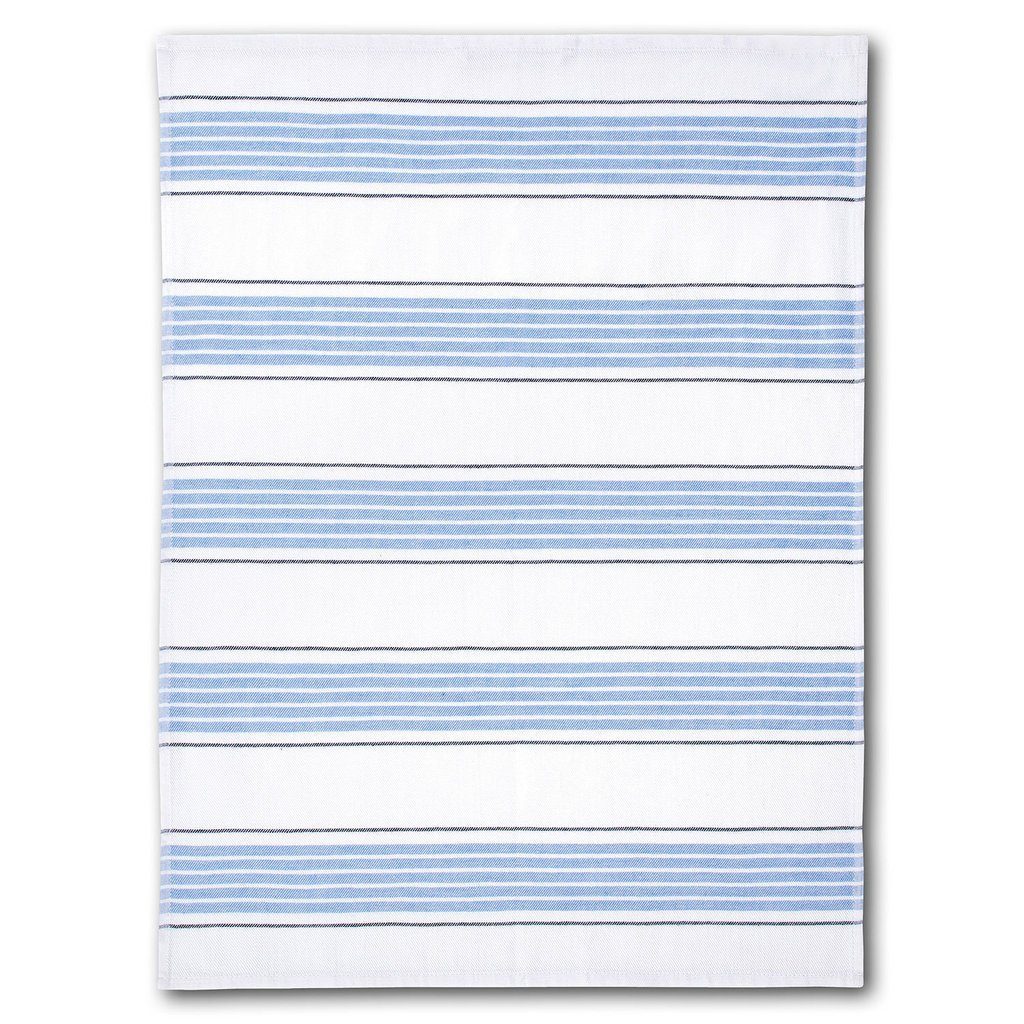 Dyckhoff Geschirrtuch 3er Set 'Moin' 50 x 70 cm Blau/ Grau, (1-tlg)