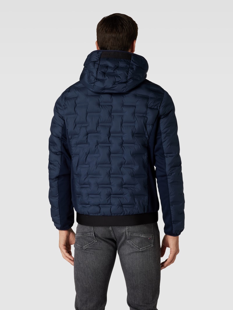 Hybridjacke mit Label-Detail Modell 'REPEAT' in dunkelblau