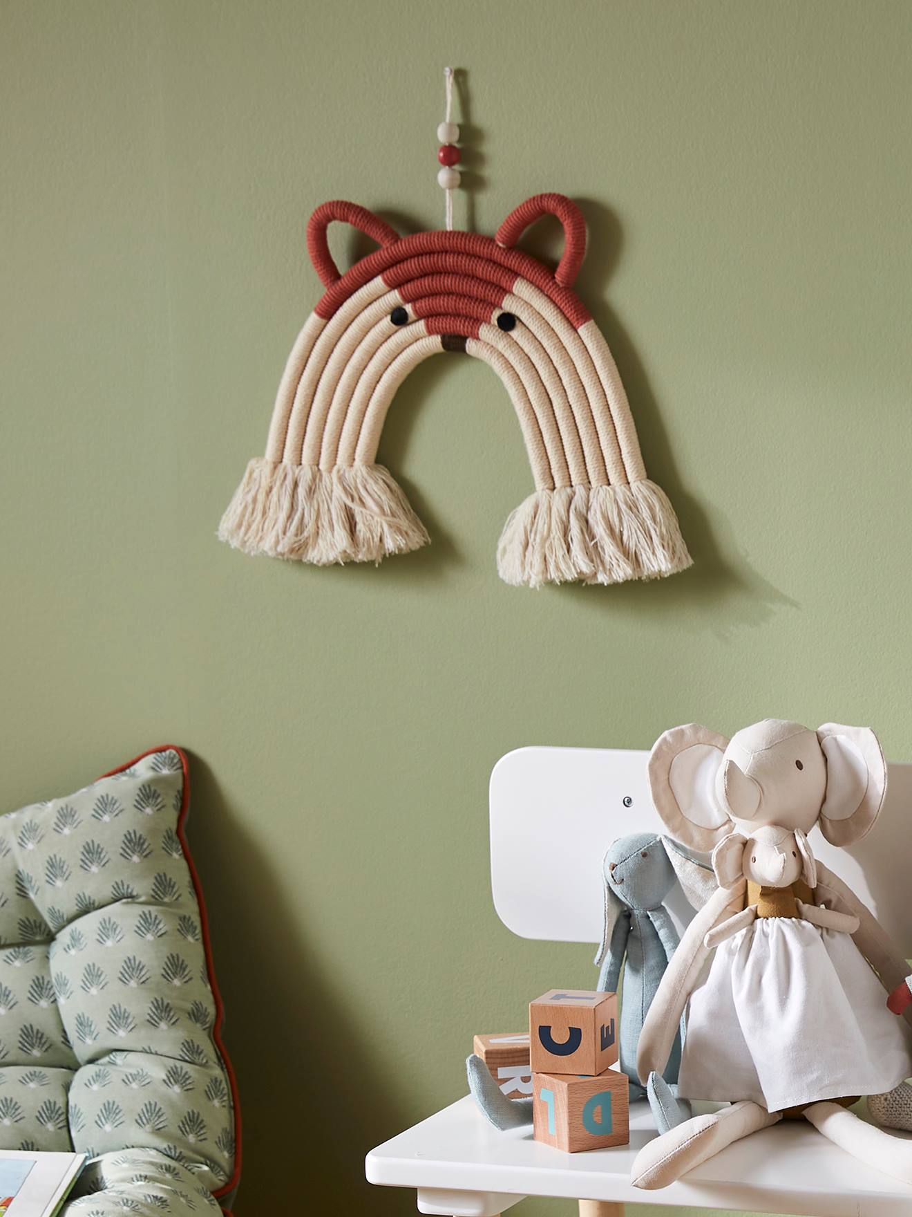 Vertbaudet Kinderzimmer Wand-Deko FUCHS - beige