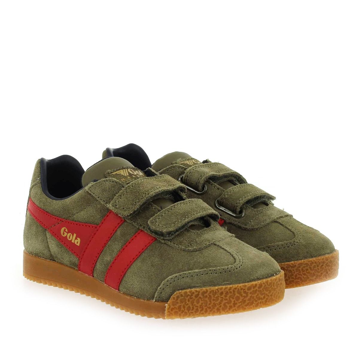 Gola  HARRIER VELCRO CKA192 - Kaki Rouge