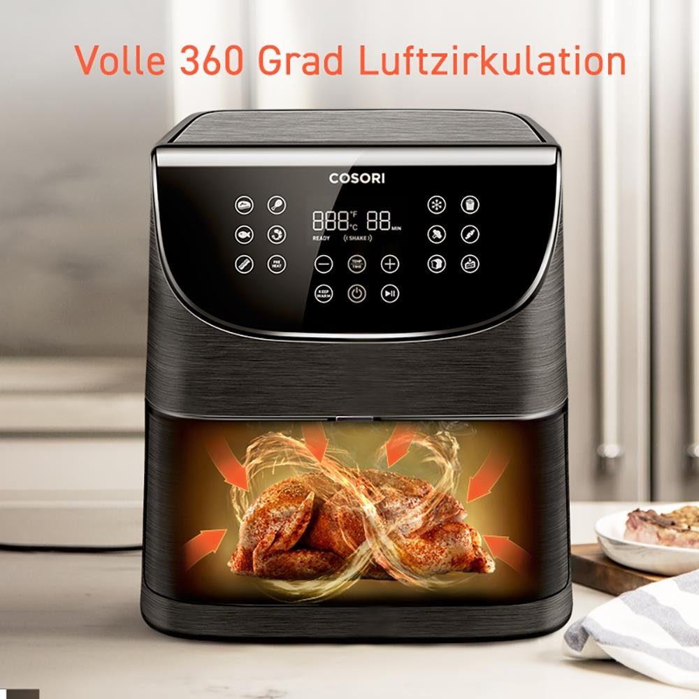 Cosori Heißluftfritteuse Spezial Edition, App-Steuerbar, 5.5L XXL, 1700 W