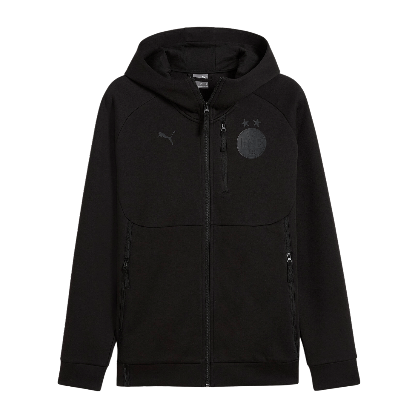 PUMA BVB Dortmund PUMATECH Kapuzenjacke Schwarz F06