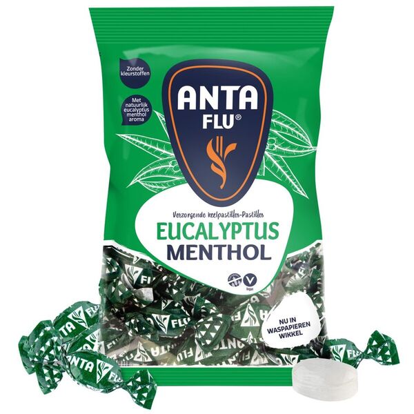 Pastilhas para garganta Anta Flu com eucalipto e mentol, 275g