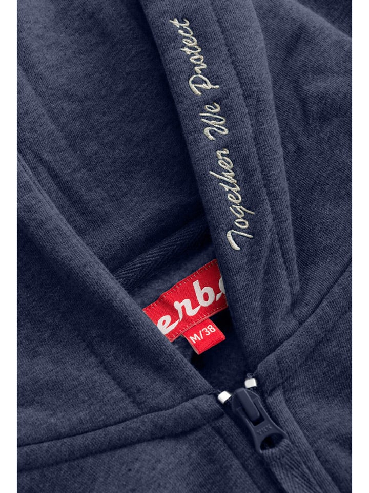 Derbe Sweatjacke in Dunkelblau günstig kaufen