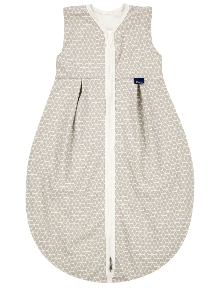 Alvi Mäxchen Sommer Schlafsack light Exclusiv in Raute Taupe Dunkel günstig kaufen