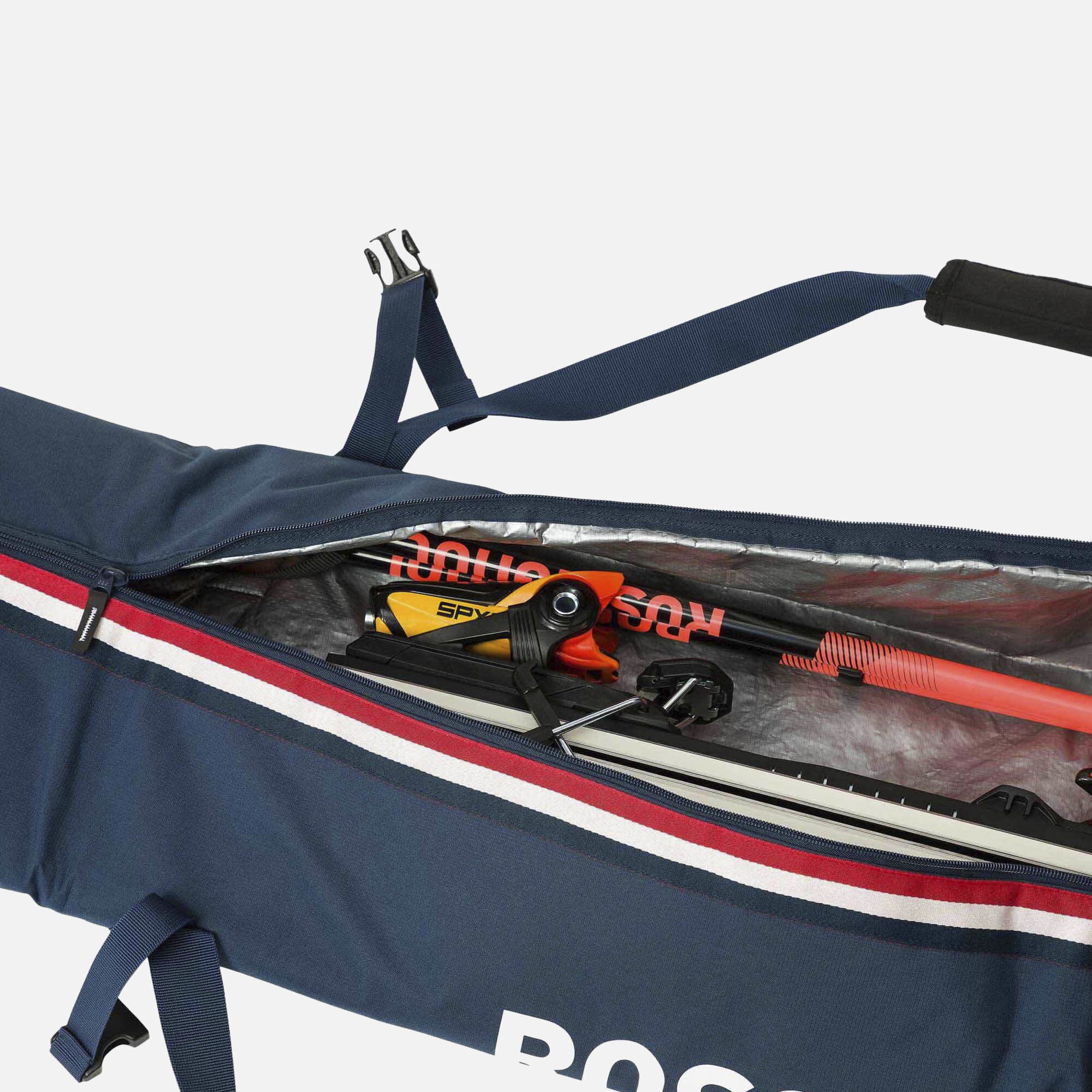 Housse à Skis Matelassée Unisexe Strato 1 Paire Extensible De 160 à 210 Cm