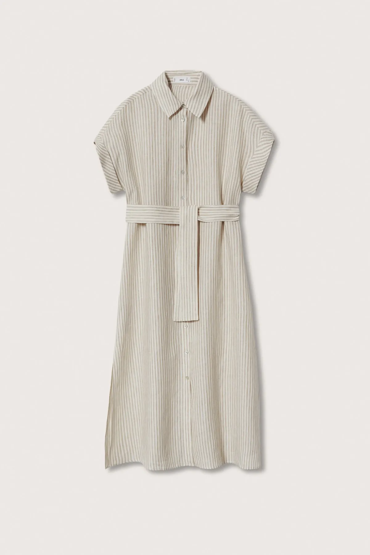 MANGO  Ecrufarbenes Damenkleid 27917106