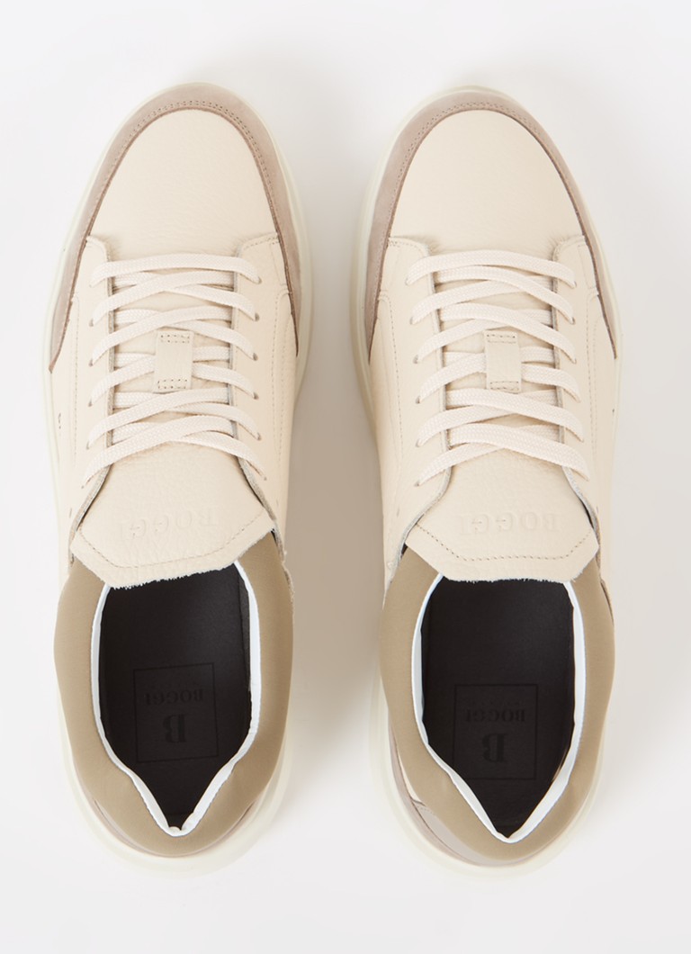 Boggi Milano Sneaker made of leather with suede details
