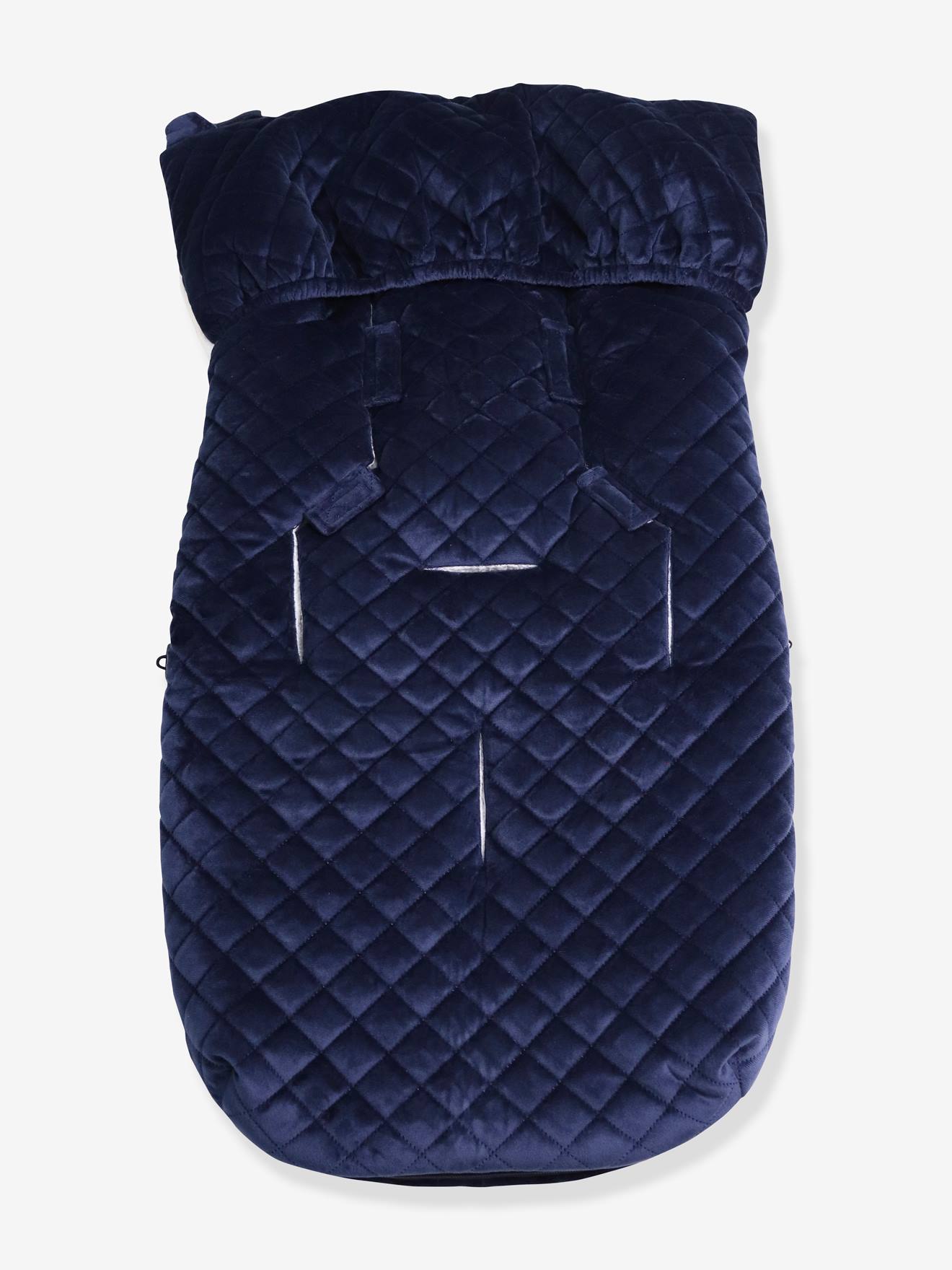 Chancelière poussette X-Large Velvet Hoody KAISER navy