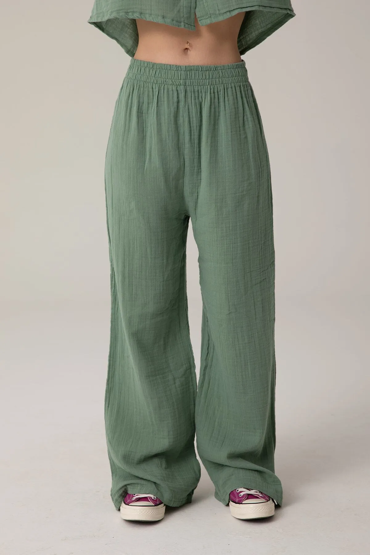 SHEISMONO  Hose - Grün - Loose