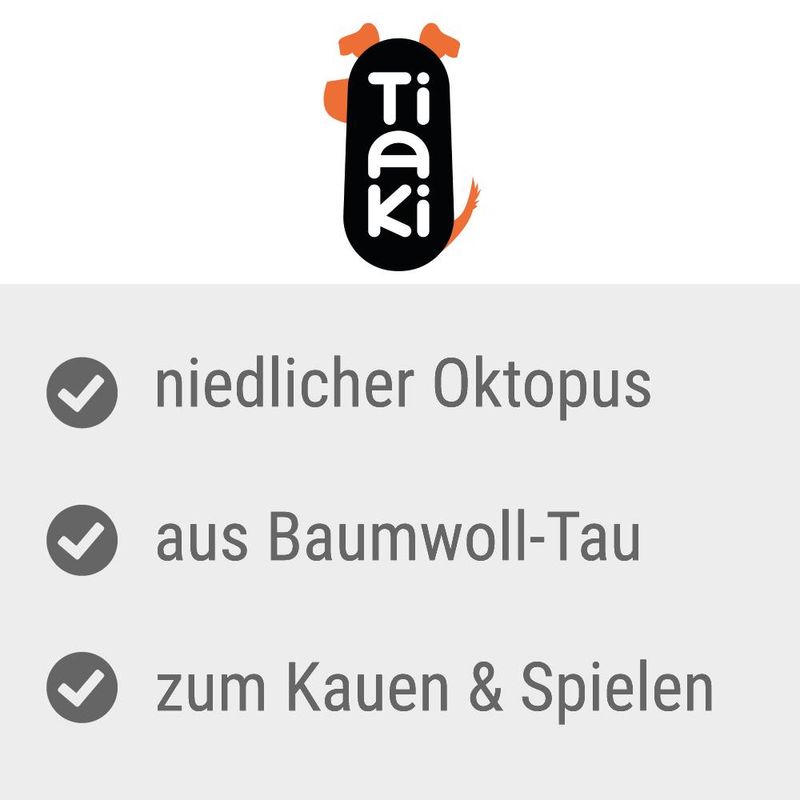 TIAKI Hundespielzeug Oktopus zu TOP-Preisen