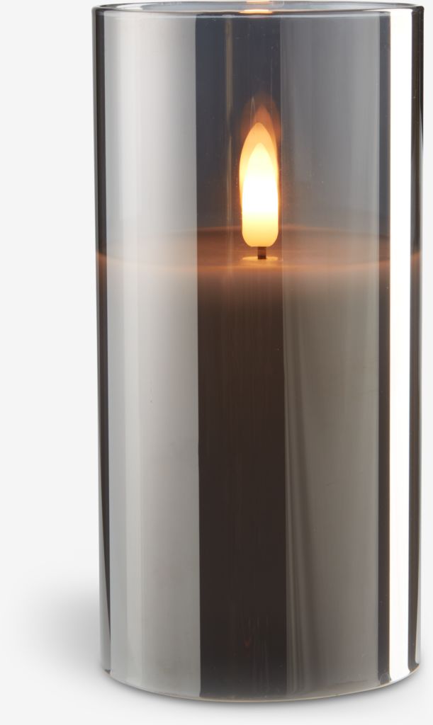 Lampa sześcienna LED KLAUS KLAUS Ø8xH15cm szara