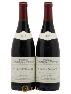 Vosne-Romanée Confuron-Cotetidot  2015 - Lot de 2 Bouteilles