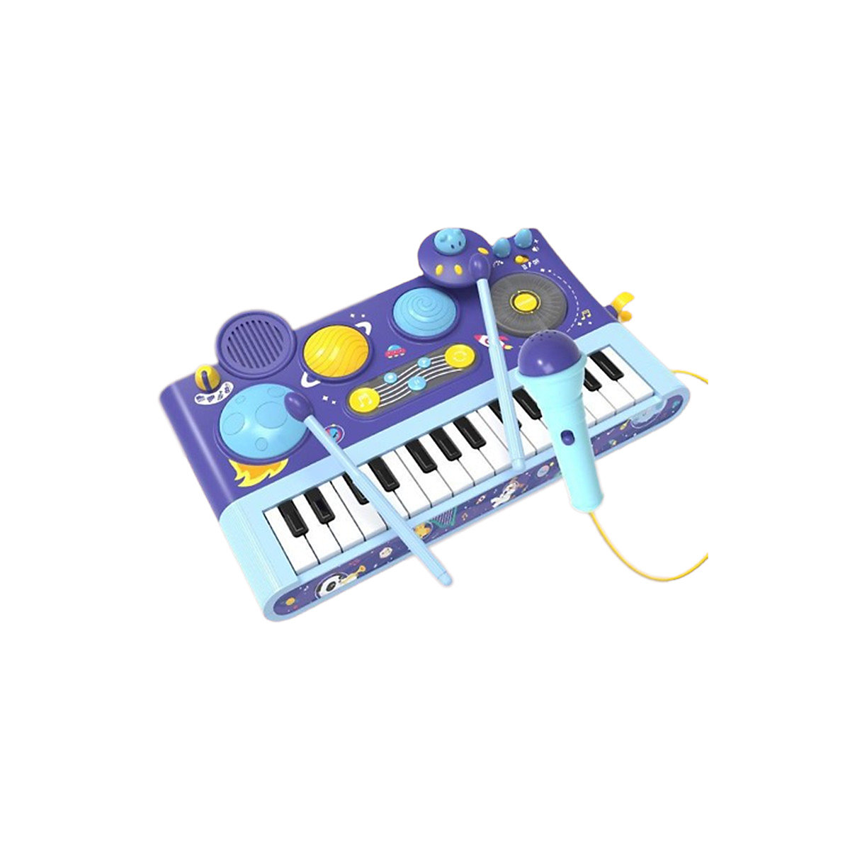 Elektronisches Orgelspielzeug für Kindermusik Klavier spielen mit Mikrofon, Kinderlied spielendes Spielzeug