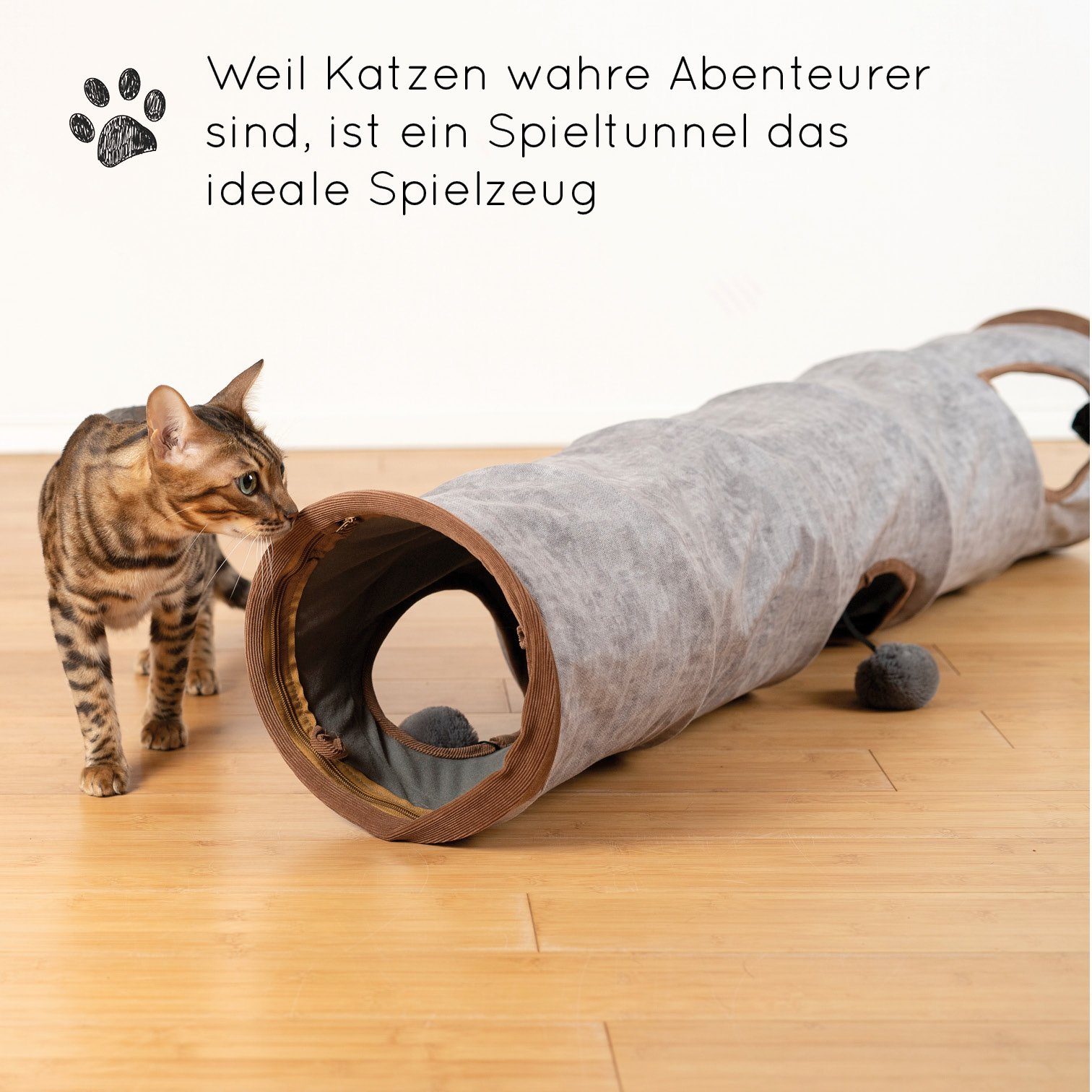 KaraLuna Tiertunnel KaraLuna Katzentunnel I Katzen Spieltunnel Katzenspielzeug Tunnel
