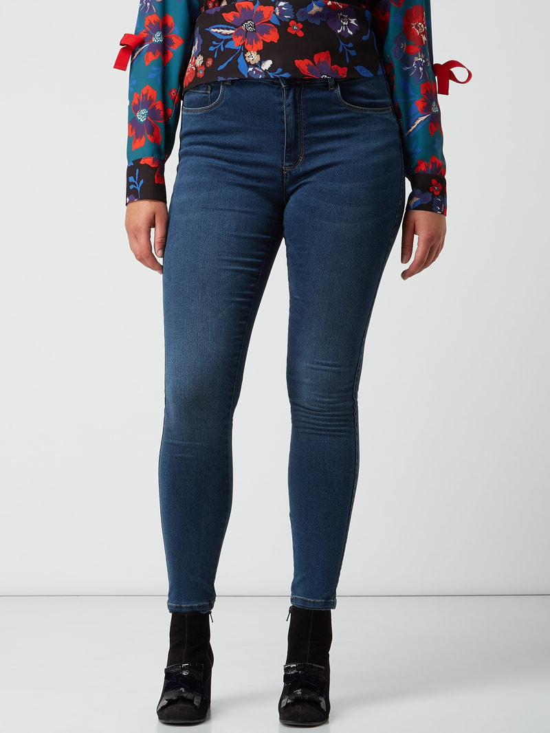 PLUS SIZE Skinny Fit Jeans mit Stretch-Anteil in bleu