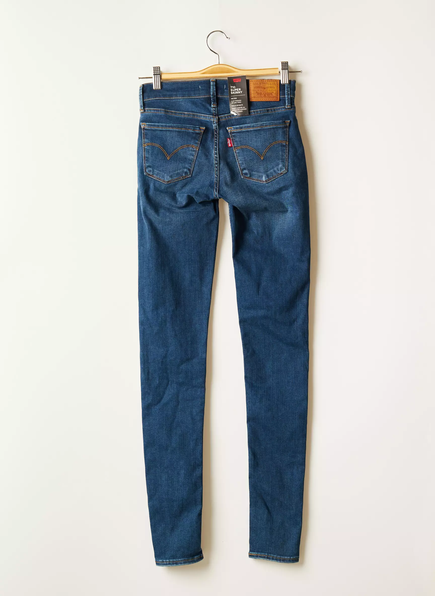 Levis Jeans Skinny Femme couleur bleu