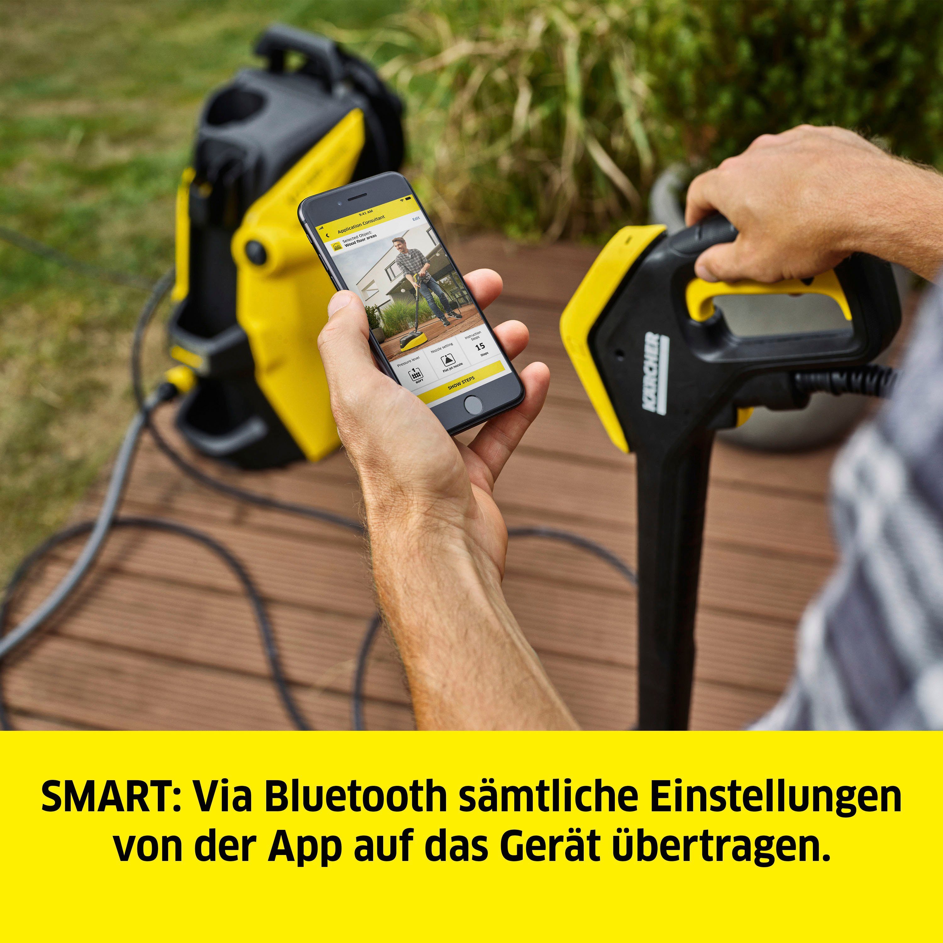 KÄRCHER Hochdruckreiniger K 7 Smart Control, Druck max: 180 bar, Fördermenge max: 600 l/h, Bluetooth zur Home & Garden App