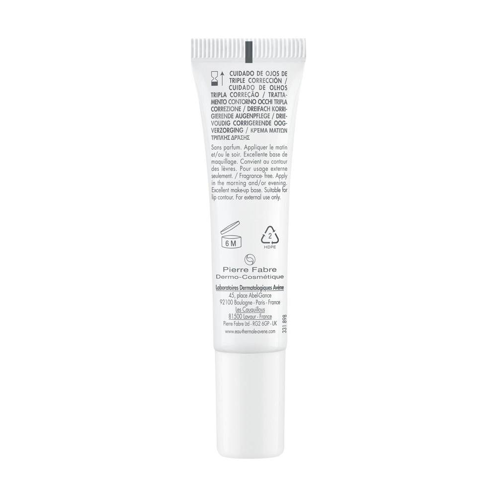 Avène Soin regard triple correction 15 ml Contour des yeux
