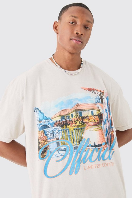 Oversize T-Shirt mit Print
