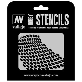 Vallejo Hobby Stencils: Distorted Honeycomb