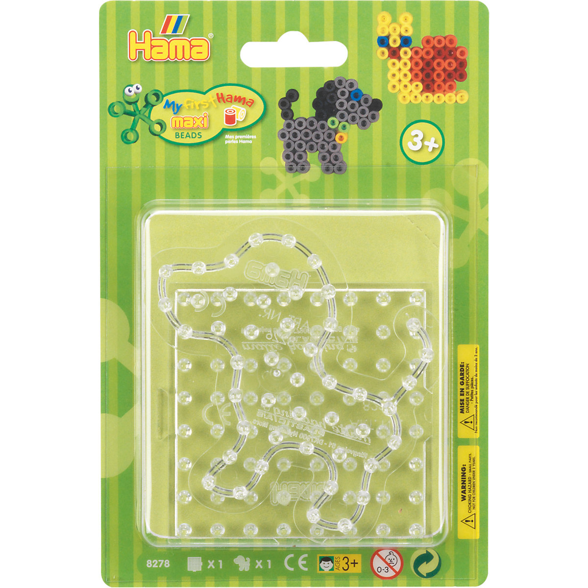 HAMA 8278 maxi-Stiftplatten Quadrat & Hund