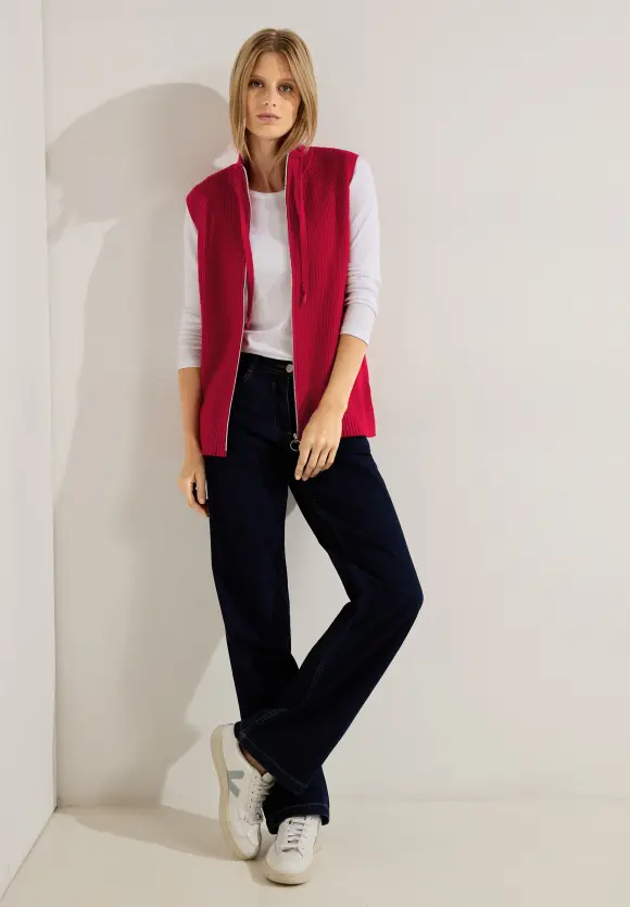 CECIL Cosy Zipper Strickweste